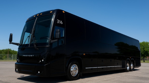 Exterior of Charter Bus Company Milwaukee's 45 Passenger Charter Bus in Milwaukee