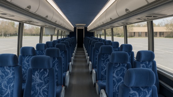 Interior of Charter Bus Company Milwaukee's 46 Passenger Charter Bus in Milwaukee