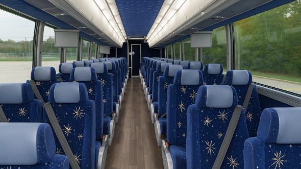 Interior of Charter Bus Company Milwaukee's 48 Passenger Charter Bus in Milwaukee