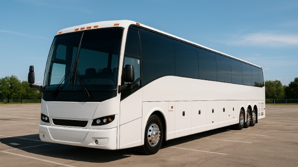 Exterior of Charter Bus Company Oshkosh's 50 Passenger Party Bus in Oshkosh