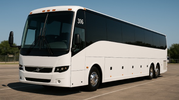 Exterior of Charter Bus Company Racine's 50 Passenger Party Bus in Racine