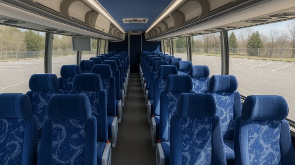 Interior of Charter Bus Company Milwaukee's 51 Passenger Charter Bus in Milwaukee