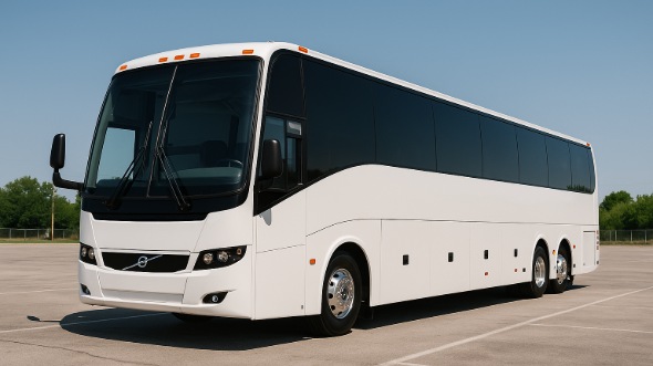 Exterior of Charter Bus Company Milwaukee's 55 Passenger Charter Bus in Milwaukee