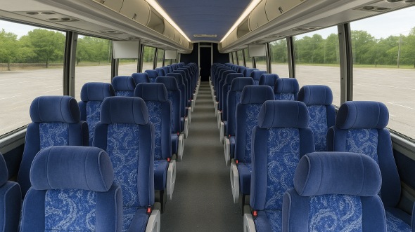 Interior of Charter Bus Company Milwaukee's ADA Charter Bus in Milwaukee