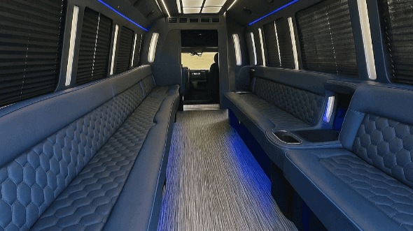 milwaukee 20 passenger party bus inside