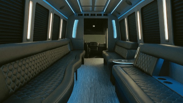 milwaukee 30 passenger party bus inside